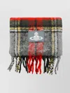 Vivienne Westwood Luxurious Scarf Fringed Edges In Multi