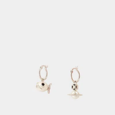 Vivienne Westwood Luzie Earrings In Silver