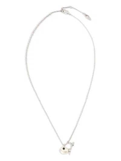 Vivienne Westwood Luzie Pendant Necklace In Metallic