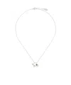 Vivienne Westwood Luzie Pendant Necklace In Platinum/creamrose Pearl/black Enamel