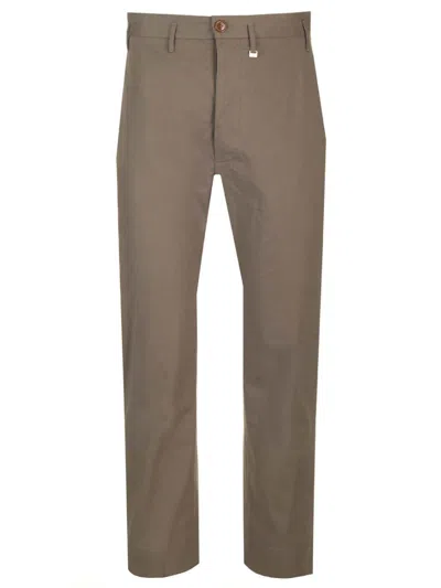 VIVIENNE WESTWOOD M CROPPED CRUISE TROUSERS GREEN