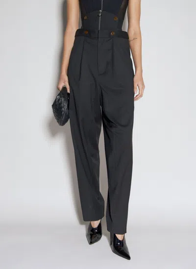Vivienne Westwood Macca Corset Pants In Black