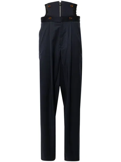 Vivienne Westwood Macca Hose Im Corsage-stil In Blau