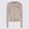 Vivienne Westwood Off-white Bea Ribbed-knit Cardigan