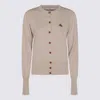 Vivienne Westwood Off-white Bea Ribbed-knit Cardigan