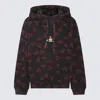 Vivienne Westwood Printed Hooded Sweater With Kangaroo Pocket In Black