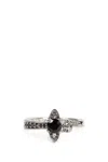 Vivienne Westwood Maitena Ring Platinum-grey-cz Platinum-grey-cz Unisex In Silver