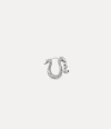Vivienne Westwood Man. Albane Small Single Earring Antique-platinum Antique-platinum Men In Antique-platinum