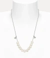 Vivienne Westwood Man. Azul Necklace Silver Pearls Men In Silver