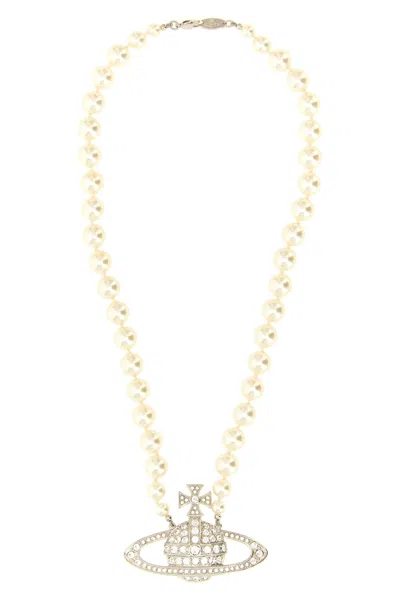Vivienne Westwood 'man. Bas Relief Pearl' Necklace In Silber