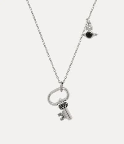 Vivienne Westwood Man. Baya Pendant Necklace Silver Silver Cubic Zirconia Men