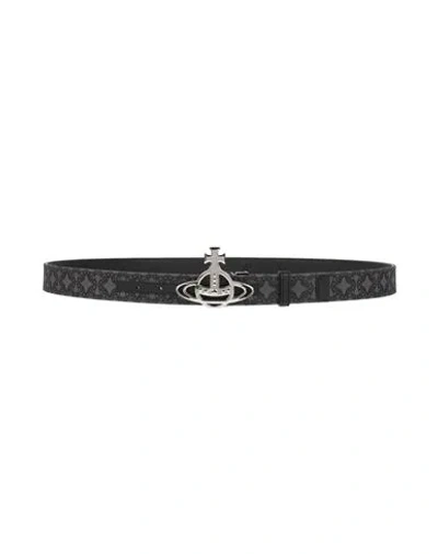 Vivienne Westwood Man Belt Black Size 43.5 Textile Fibers