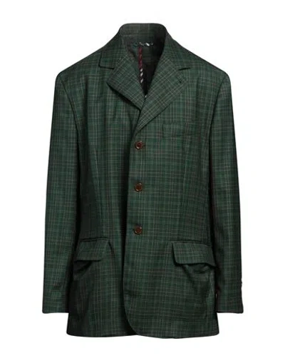 Vivienne Westwood Man Blazer Green Size 44 Virgin Wool