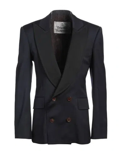 Vivienne Westwood Man Blazer Navy Size 40 Virgin Wool, Polyester