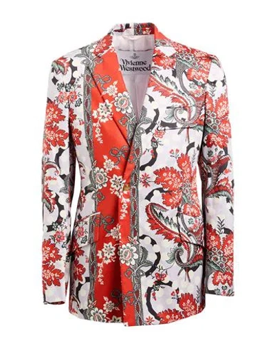Vivienne Westwood Man Blazer Red Size 40 Cotton