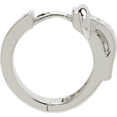 Vivienne Westwood Man Bobby Single Hoop Earring In Metallic