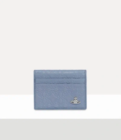 Vivienne Westwood Man Card Holder Nappa Leather Blue One Size Men