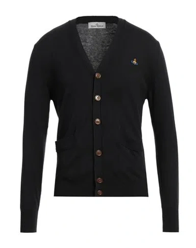 Vivienne Westwood Man Cardigan Black Size L Virgin Wool