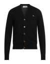 Vivienne Westwood Man Cardigan Black Size L Wool, Cashmere In Black