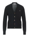 Vivienne Westwood Man Cardigan Black Size M Cotton, Cashmere