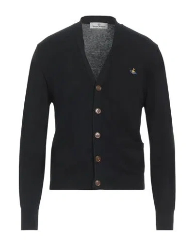 Vivienne Westwood Man Cardigan Black Size Xl Cotton, Cashmere