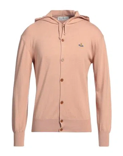 Vivienne Westwood Man Cardigan Blush Size L Cotton, Cashmere In Pink