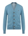 Vivienne Westwood Man Cardigan Pastel Blue Size Xl Virgin Wool