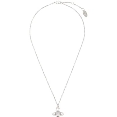 Vivienne Westwood Man Carmelo Bas Relief Pendant Necklace In Silver