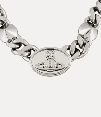 Vivienne Westwood Man. Chester Large Necklace Silver Men In Metallic