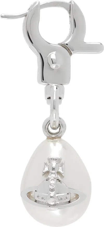 Vivienne Westwood Man Claude Single Earring In Silver