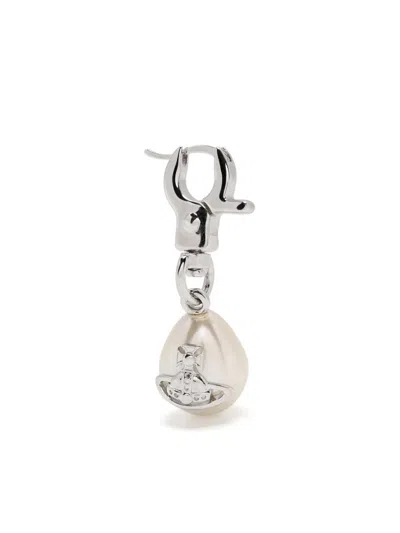 Vivienne Westwood Man. Claude Single Earring Accessories In Metallic