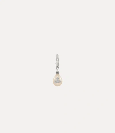 Vivienne Westwood Man. Claude Single Earring Silver Swarovski Pearls Men