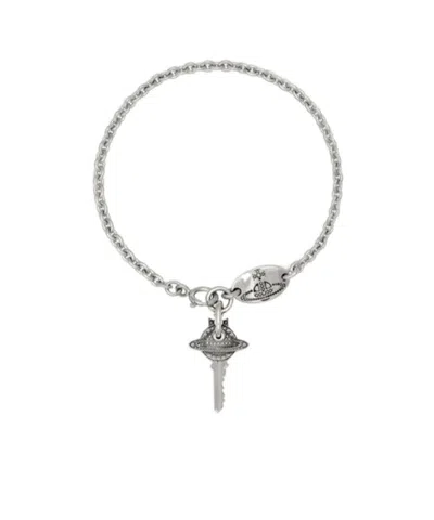 Vivienne Westwood Man. Curzio Bracelet In Metallic