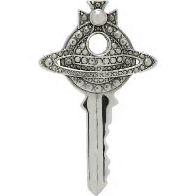 Vivienne Westwood Man Curzio Single Earring In Aw26-p017 Antique Pl