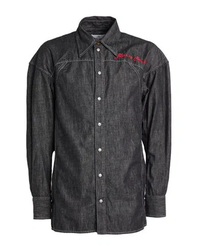 Vivienne Westwood Man Denim Shirt Black Size M Cotton