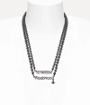 Vivienne Westwood Man. Emilio Necklace Ruthenium-black-pearl Ruthenium-black-pearl Men