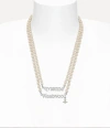 Vivienne Westwood Man. Emilio Necklace Silver Glass Pearls Men