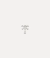 Vivienne Westwood Man. Franklin Skull Single Stud Silver Men In Silver