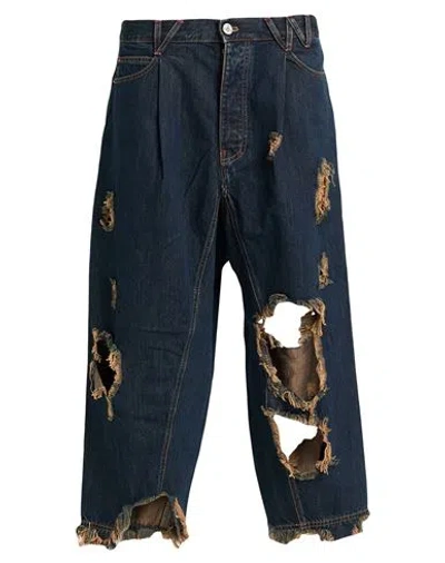 Vivienne Westwood Man Jeans Blue Size S Cotton, Lyocell, Linen