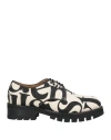 Vivienne Westwood Man Lace-up Shoes Off White Size 9 Textile Fibers In White