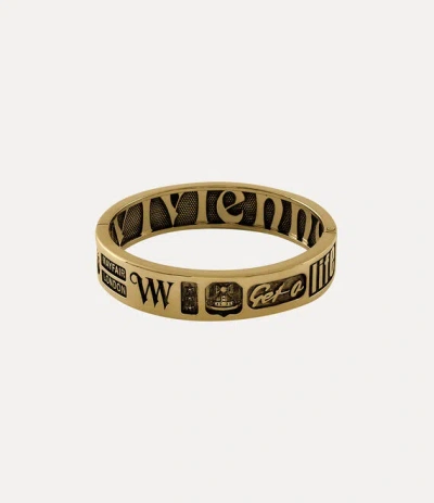 Vivienne Westwood Man. Lancelot Bangle Antique-gold Antique-gold Men In Multi