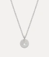 Vivienne Westwood Man. Lewis Pendant Necklace Silver Cubic Zirconia Men