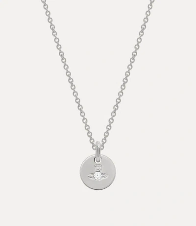 Vivienne Westwood Man. Lewis Pendant Necklace Silver Cubic Zirconia Men