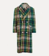 Vivienne Westwood Check Pattern Wool Blend Coat