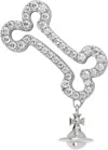Vivienne Westwood Man Lyndon Bone Stud Single Earring In Pattern