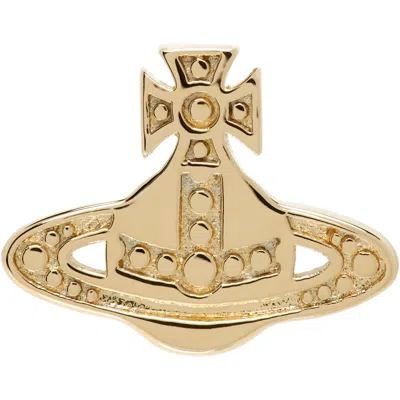 Vivienne Westwood Man. Marinetta Single Stud Earring In Ss26-r001 Gold
