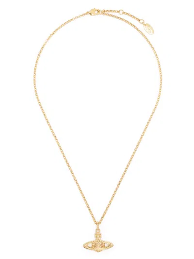 Vivienne Westwood 'man. Mini Bas Relief Orb' Necklace In Gold