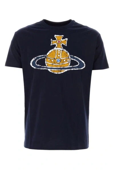 Vivienne Westwood Time Machine Classic T-shirt Cotton Navy Blue S Unisex