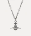 Vivienne Westwood Man. New Tiny Orb Pendant Necklace Oxi-silver-platinum-silver-night-crystal-light Oxi-silver-platinu