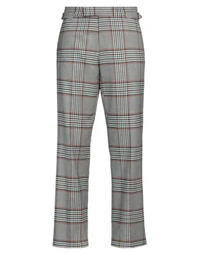 Vivienne Westwood Plaid Check Straight Leg Trousers In Grey